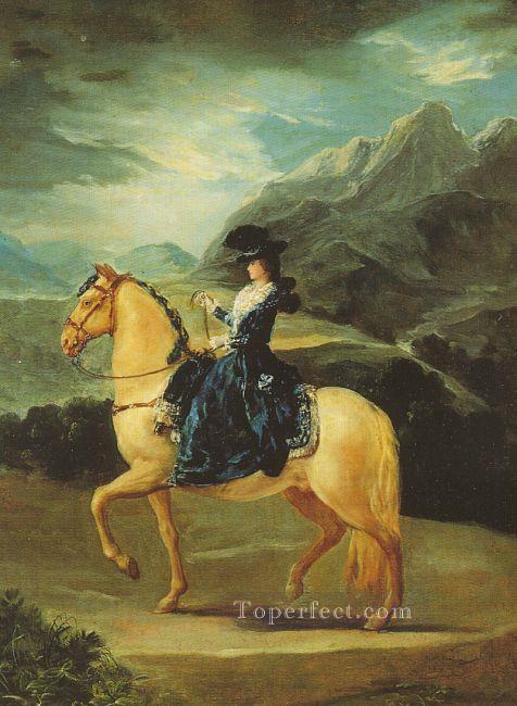 Maria Teresa de Vallabriga à cheval Portrait Francisco Goya Peintures à l'huile